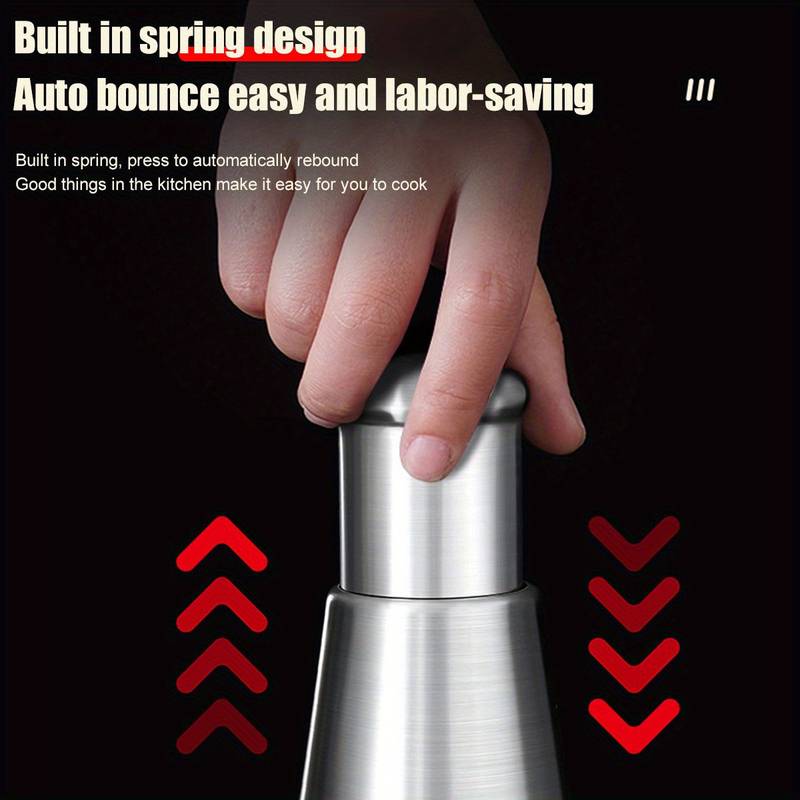 Stainless Steel Garlic Press and Vegetable Chopper - Manual Multifunction Kitchen Gadget