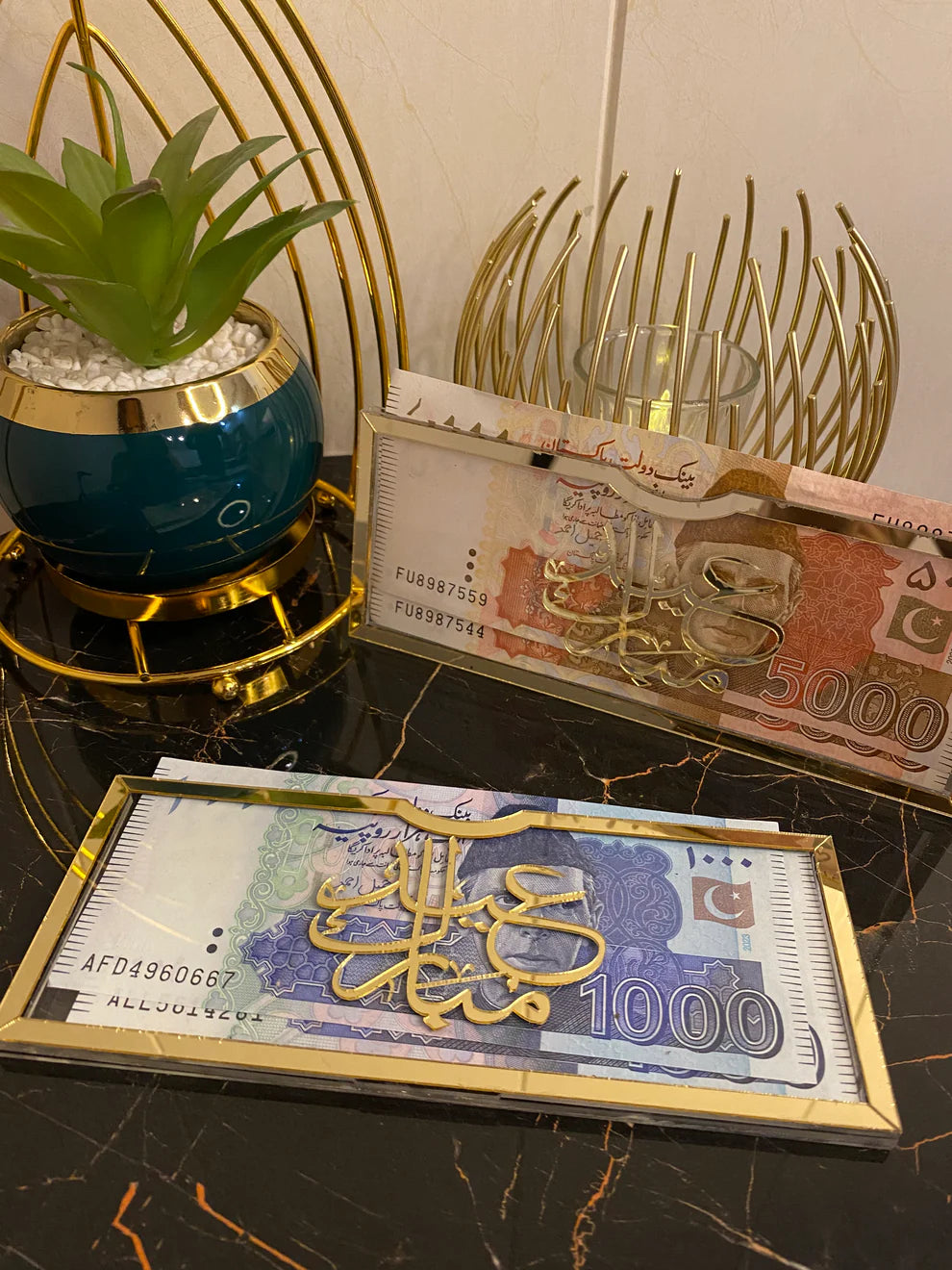 Luxury Acrylic Eid Envelope – Perfect Eidi Gift for Loved Ones