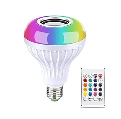Bluetooth Speaker Music Light Bulb With Remote