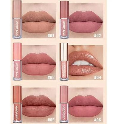 12-Piece Matte Liquid Lipstick & High Shine Lip Gloss Set – Waterproof, Long-Lasting