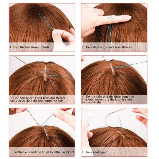 Hair Tinsel Extension Super Sale 🔥 23% OFF