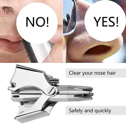 Stainless Steel Manual Nose and Ear hair Trimmer
