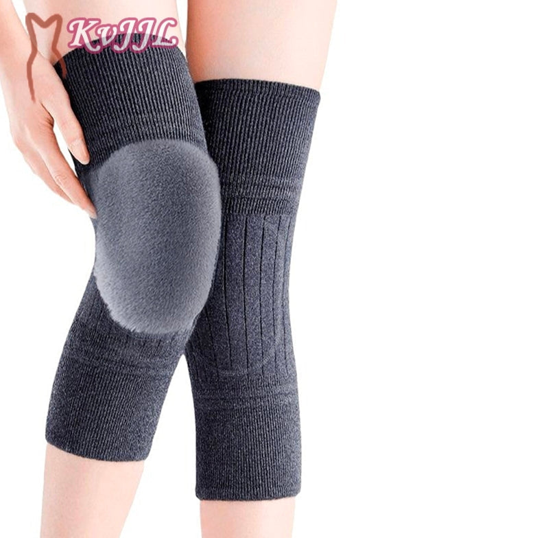 Winter Warm Knee Pads for Men And Women - Wool Material, Hand Washable, Elastic, No Feathers