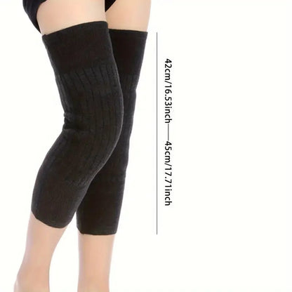 Winter Warm Knee Pads for Men And Women - Wool Material, Hand Washable, Elastic, No Feathers