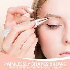 2 In 1 Flawless Eyebrow Hair Remover Stylish & Fashionable Rechargeable Facial Hair Trimmer For Women