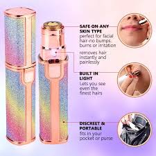 2 In 1 Flawless Eyebrow Hair Remover Stylish & Fashionable Rechargeable Facial Hair Trimmer For Women