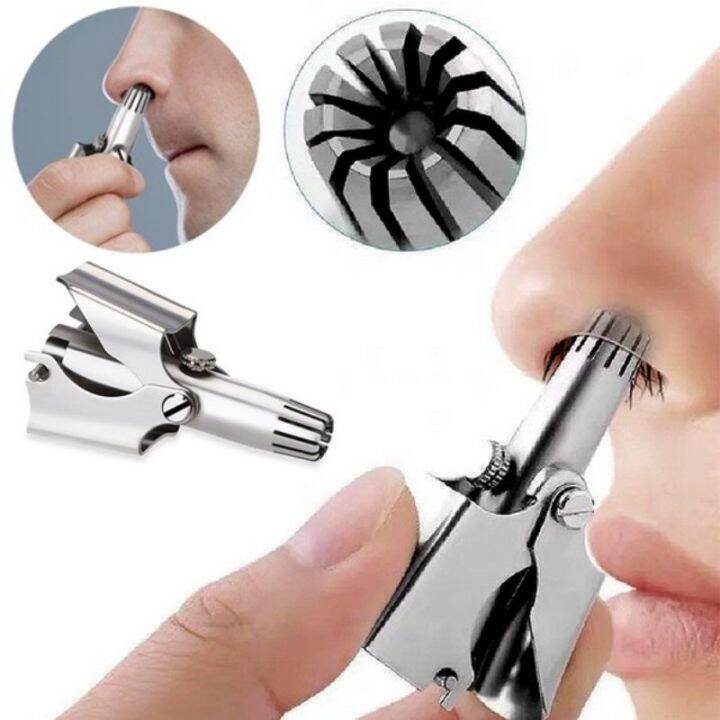 Stainless Steel Manual Nose and Ear hair Trimmer