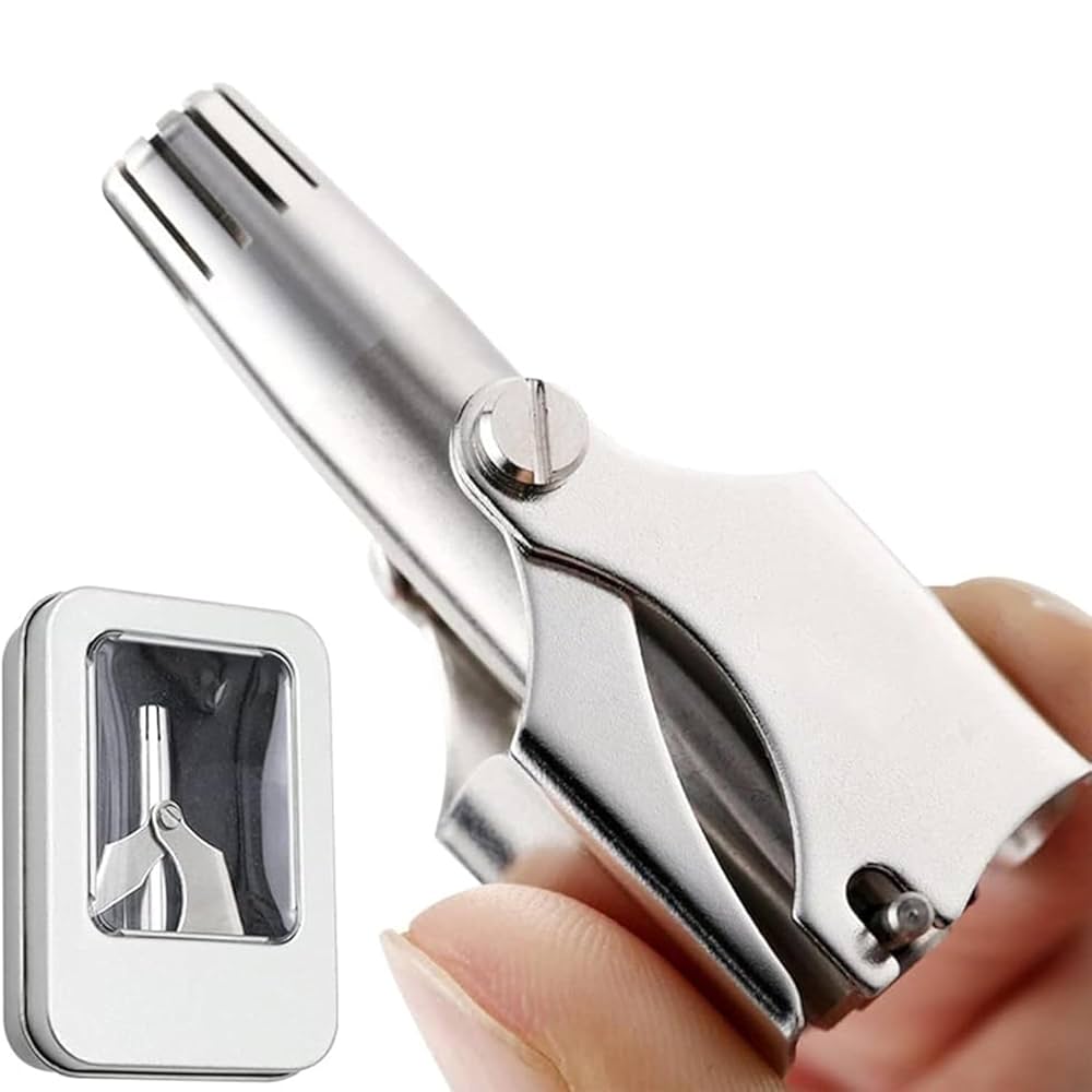 Stainless Steel Manual Nose and Ear hair Trimmer