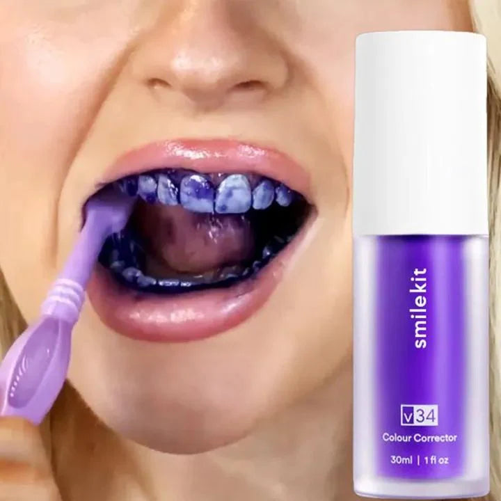 HiSmile V34 Purple Whitening Toothpaste Care For Teeth Gums